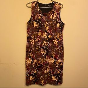 Land’s End Purple Floral Dress with Pockets